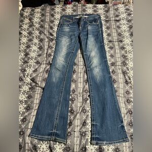 Amethyst Jeans Flare Leg in Classic Blue
